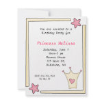 Pretty Pink Princess Birthday Invitation