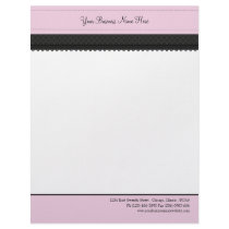 Pretty Pink Ribbon Business Letterhead