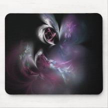 Pretty Pink Rose Fractal Mousepad