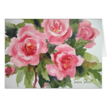 Pretty Pink Roses Card 234A cards