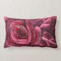 Pretty Pink Rosette Throw Pillow