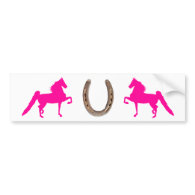 Pretty Pink Saddlebred Bumper Sticker