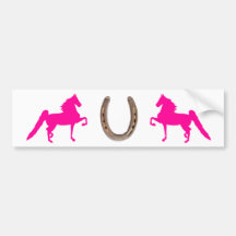 Pretty Pink Saddlebred Bumper Sticker
