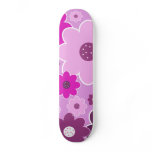 Pretty Pink Shabby Chic Floral Wallpaper Pattern Custom Skate Board