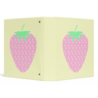 Pretty Pink Strawberry. Custom binder