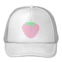 Pretty Pink Strawberry. Trucker Hats