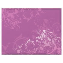 pretty pink swirl floral design custom flyer