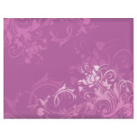 pretty pink swirl floral design flyers