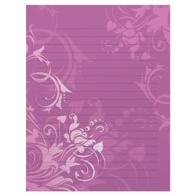 winter birthday lined paper