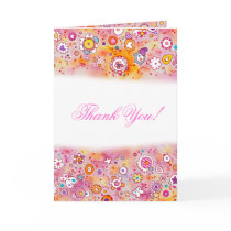 Pretty Pink - Thank You Card cards