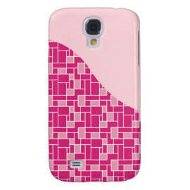 Pretty Pink Tile Wave Pattern Gifts for Her HTC Vivid Covers