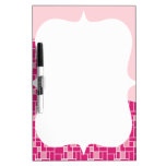 Pretty Pink Tile Wave Pattern Gifts for Her Dry Erase Boards