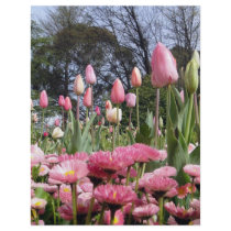 Pretty Pink Tulip Garden letterhead