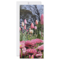 Pretty Pink Tulip Garden rack cards