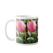 Pretty pink tulips mug by ashroc Pretty pink tulips mug
