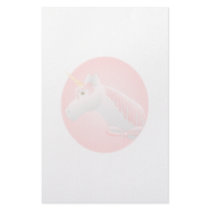 Pretty Pink Unicorn stationery by mydeas Pretty Pink Unicorn stationery