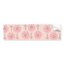 Pretty Pink Wall Flowers Design Bumper Stickers