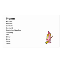 Pretty Pink Witch Business Card