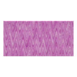 Pretty Pink Zigzag Photo Card Template
