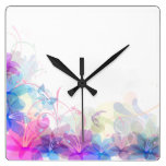 Pretty pinks and Mauves design wall clocks