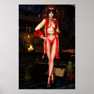 Sexy Pirate Girl Druscilla Poster