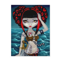 "Pretty Pirate Polly" Postcard by strangeling "Pretty Pirate Polly" Postcard