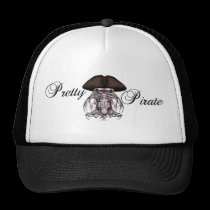 Pretty Pirate Skull with Hat hats