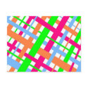 pretty plaid postcard