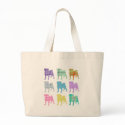 Pretty Plaid Pugs bags by naturetees Pretty Plaid Pugs bags
