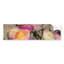 Pretty plastic flowers of unknown type & breed bumper stickers