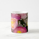 Pretty plastic flowers of unknown type & breed mugs