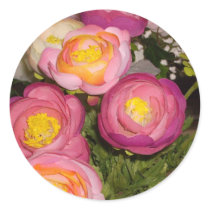 Pretty plastic flowers of unknown type & breed stickers by Moondial Pretty plastic flowers of unknown type & breed stickers