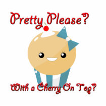 Pretty Please Cherry On Top Muffin Girl photo sculptures