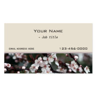 pretty plum  flowers contemporary business card business card templates