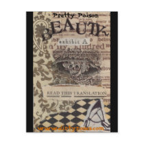 Pretty Poison Beauty Postcard
