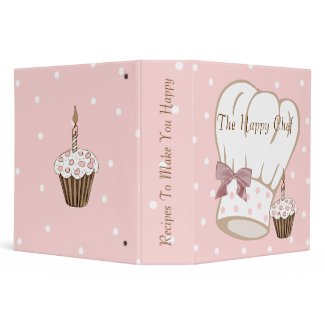 Pretty polka Recipe Binder binder