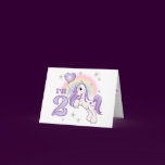 Pretty Pony 2nd Birthday Invitations