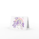 Pretty Pony 4th Birthday Invitations Greeting Cards