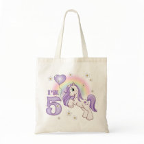 Pretty Pony 5th Birthday Canvas Bag