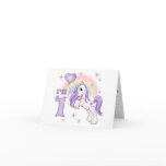 Pretty Pony First Birthday Invitations cards