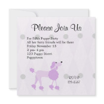 Pretty Poodle invitations by trennea Pretty Poodle invitations