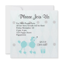 Pretty Poodle invitations by trennea Pretty Poodle invitations