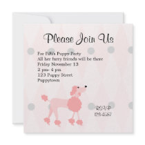 Pretty Poodle invitations by trennea Pretty Poodle invitations