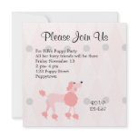 Pretty Poodle Custom Invite