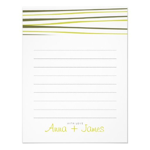 Pretty Poppies Thank you Notecard Announcement
