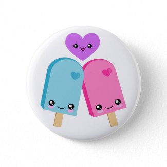 Pretty Popsicles BFF Kawaii Buttons button