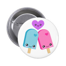 Pretty Popsicles BFF Kawaii Buttons