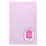 Pretty Popsicles Strawberry Kawaii Stationery
