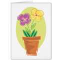 Pretty Pot Of Flowers cards by alternateworlds Pretty Pot Of Flowers cards