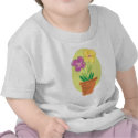 Pretty Pot Of Flowers t-shirts
